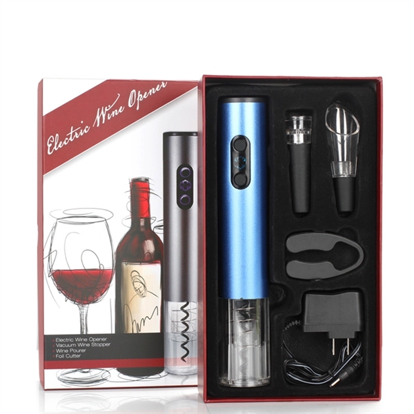 Electric Wine Bottle Opener Set - Electric Wine Bottle Opener Set - Image 1 of 3