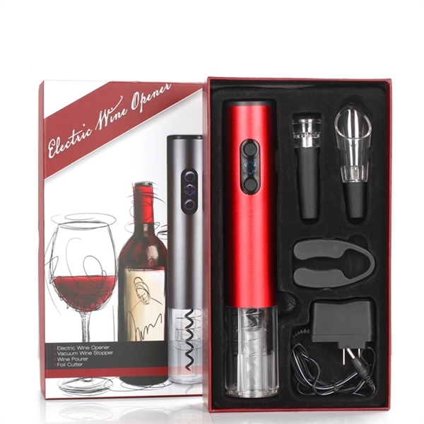 Electric Wine Bottle Opener Set - Electric Wine Bottle Opener Set - Image 2 of 3