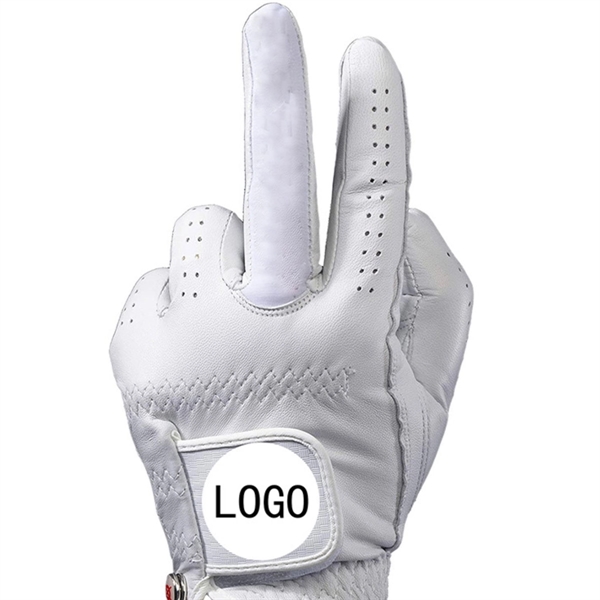 Men's Premium Leather Golf Gloves - Men's Premium Leather Golf Gloves - Image 2 of 3