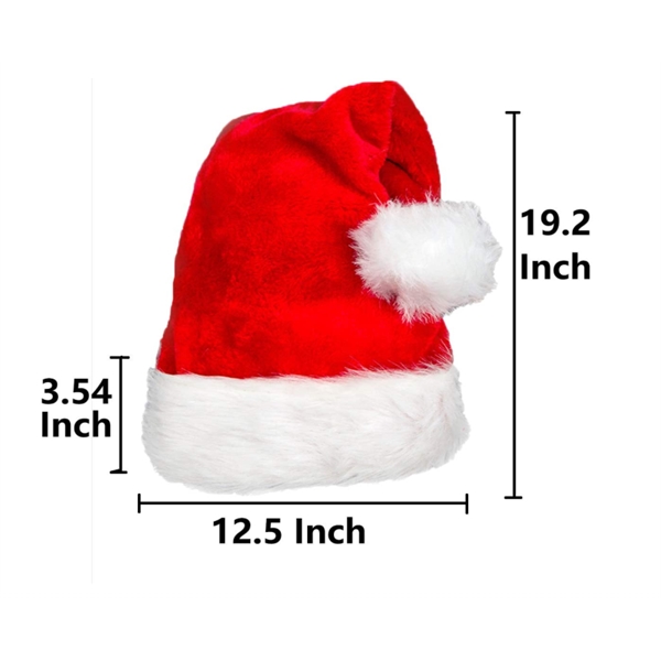 Plush Santa Hat Confortable Velvet - Plush Santa Hat Confortable Velvet - Image 1 of 3