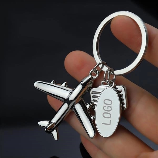 Creative Plane Keychain Airplane Keyring - Creative Plane Keychain Airplane Keyring - Image 1 of 2