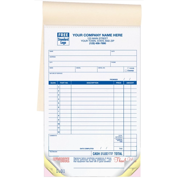 Large service order / invoice book - Large service order / invoice book - Image 0 of 0