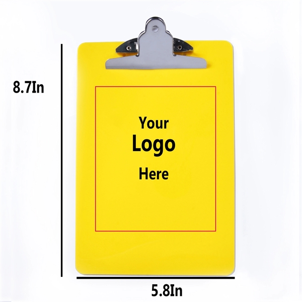 Plastic Clipboards with Metal Clip - Plastic Clipboards with Metal Clip - Image 1 of 2