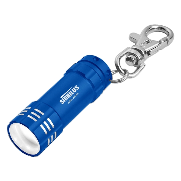 Mini Aluminum LED Flashlight With Key Clip - Mini Aluminum LED Flashlight With Key Clip - Image 4 of 9