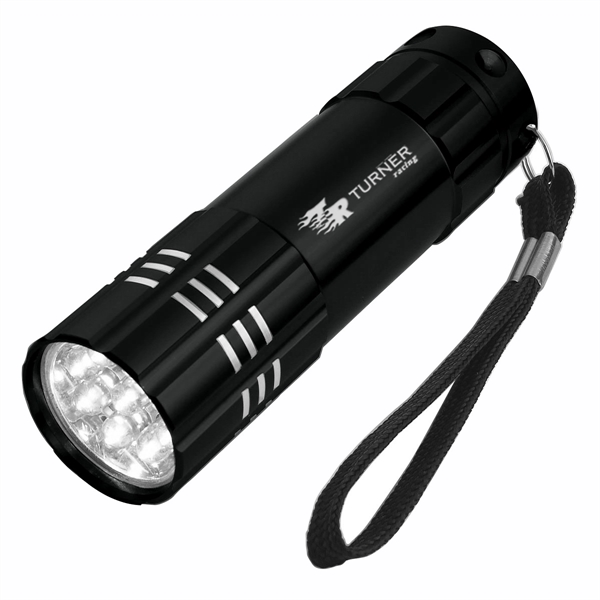 Aluminum LED Flashlight With Strap - Aluminum LED Flashlight With Strap - Image 2 of 11