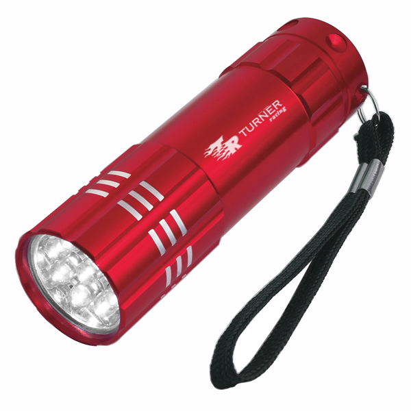Aluminum LED Flashlight With Strap - Aluminum LED Flashlight With Strap - Image 8 of 11