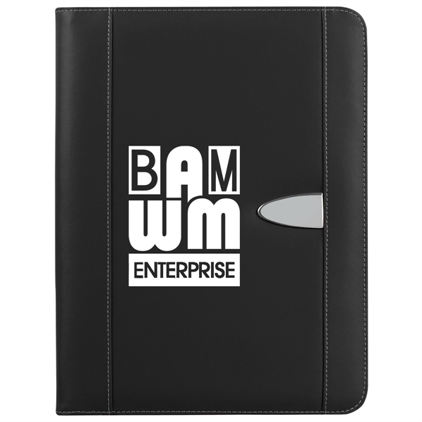 Eclipse Bonded Leather Zippered Portfolio With Calculator - Eclipse Bonded Leather Zippered Portfolio With Calculator - Image 1 of 2