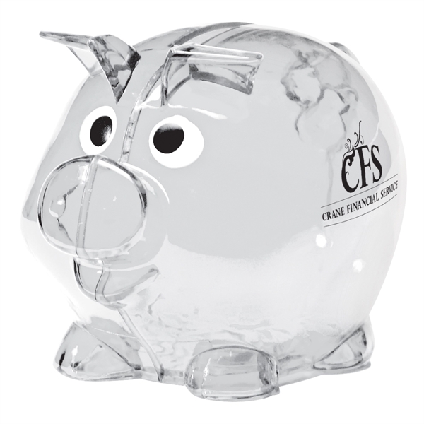 Mini Plastic Piggy Bank - Mini Plastic Piggy Bank - Image 4 of 12