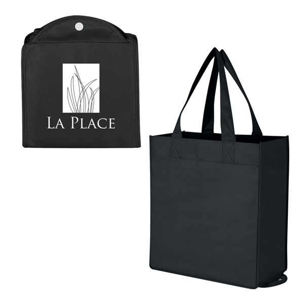 Non-Woven Foldable Shopper Tote Bag - Non-Woven Foldable Shopper Tote Bag - Image 1 of 21