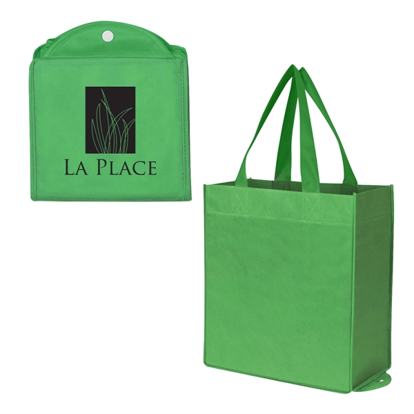 Non-Woven Foldable Shopper Tote Bag - Non-Woven Foldable Shopper Tote Bag - Image 2 of 21