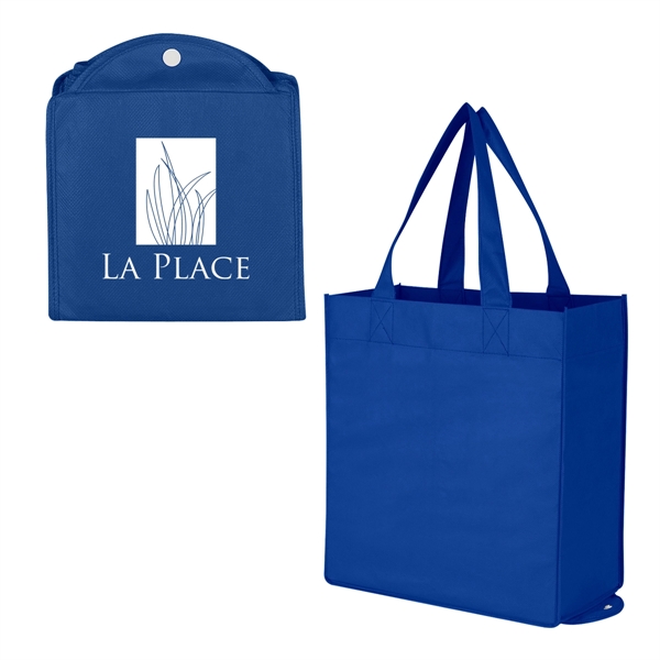 Non-Woven Foldable Shopper Tote Bag - Non-Woven Foldable Shopper Tote Bag - Image 9 of 21