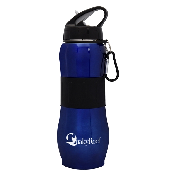 28 Oz. Stainless Steel Sport Grip Bottle - 28 Oz. Stainless Steel Sport Grip Bottle - Image 2 of 7