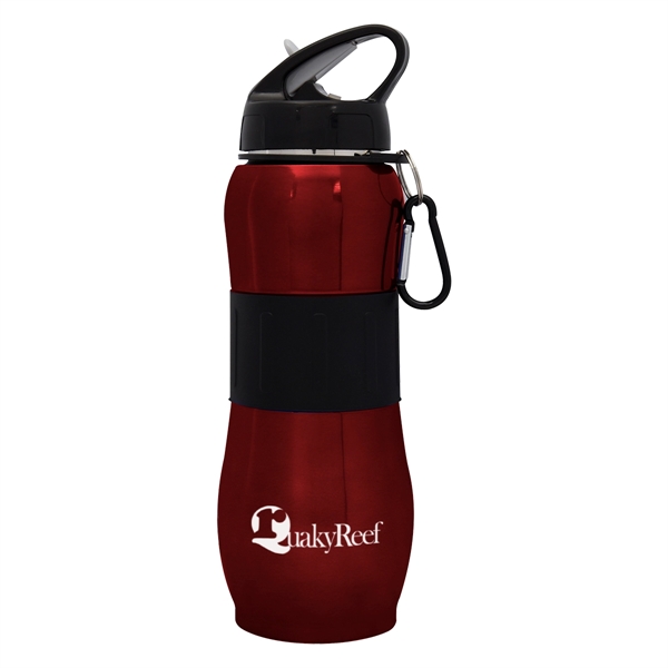 28 Oz. Stainless Steel Sport Grip Bottle - 28 Oz. Stainless Steel Sport Grip Bottle - Image 7 of 7