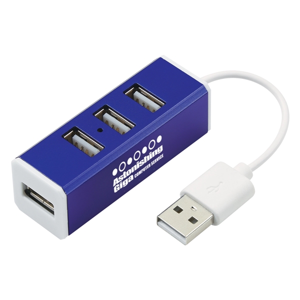 4-Port Aluminum USB Hub - 4-Port Aluminum USB Hub - Image 2 of 6