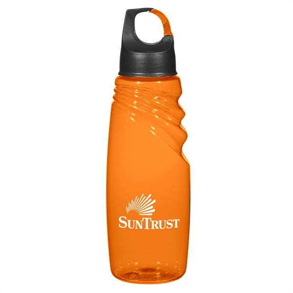 24 Oz. Crest Carabiner Sports Bottle - 24 Oz. Crest Carabiner Sports Bottle - Image 11 of 13