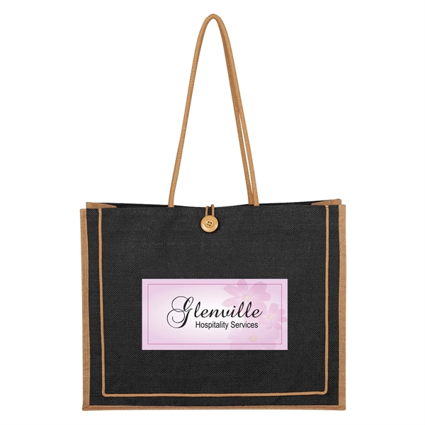 Paradise Jute Tote Bag - Paradise Jute Tote Bag - Image 2 of 17