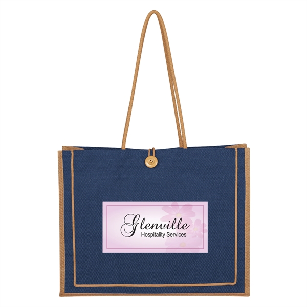 Paradise Jute Tote Bag - Paradise Jute Tote Bag - Image 4 of 17