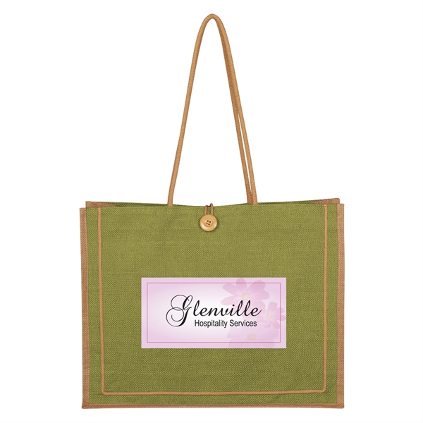 Paradise Jute Tote Bag - Paradise Jute Tote Bag - Image 9 of 17