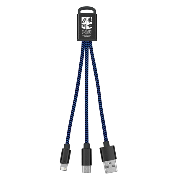 3-In-1 Braided Charging Buddy - 3-In-1 Braided Charging Buddy - Image 6 of 48