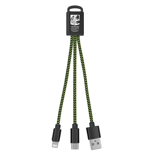 3-In-1 Braided Charging Buddy - 3-In-1 Braided Charging Buddy - Image 7 of 48