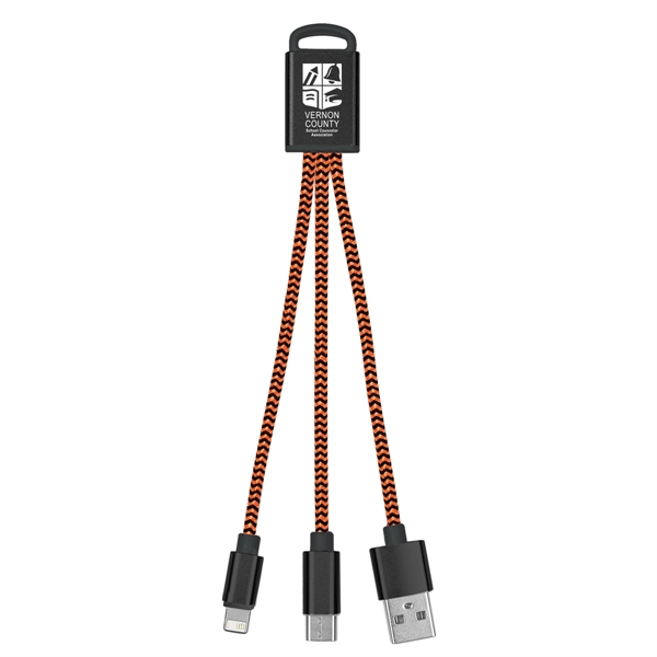 3-In-1 Braided Charging Buddy - 3-In-1 Braided Charging Buddy - Image 8 of 48