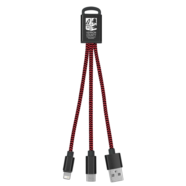 3-In-1 Braided Charging Buddy - 3-In-1 Braided Charging Buddy - Image 9 of 48