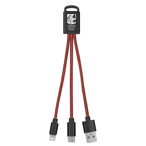 3-In-1 Braided Charging Buddy - 3-In-1 Braided Charging Buddy - Image 10 of 48