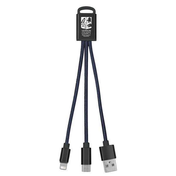 3-In-1 Braided Charging Buddy - 3-In-1 Braided Charging Buddy - Image 11 of 48