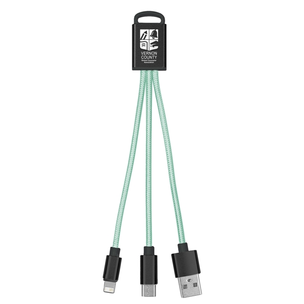 3-In-1 Braided Charging Buddy - 3-In-1 Braided Charging Buddy - Image 13 of 48