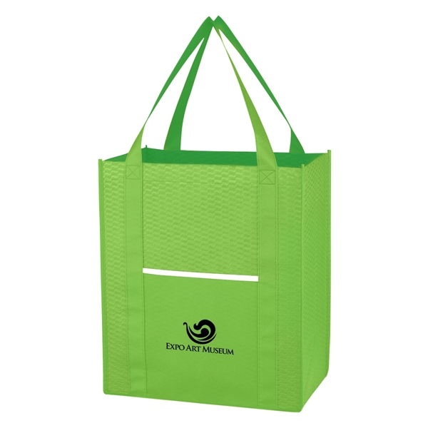 Non-Woven Wave Shopper Tote Bag - Non-Woven Wave Shopper Tote Bag - Image 6 of 21