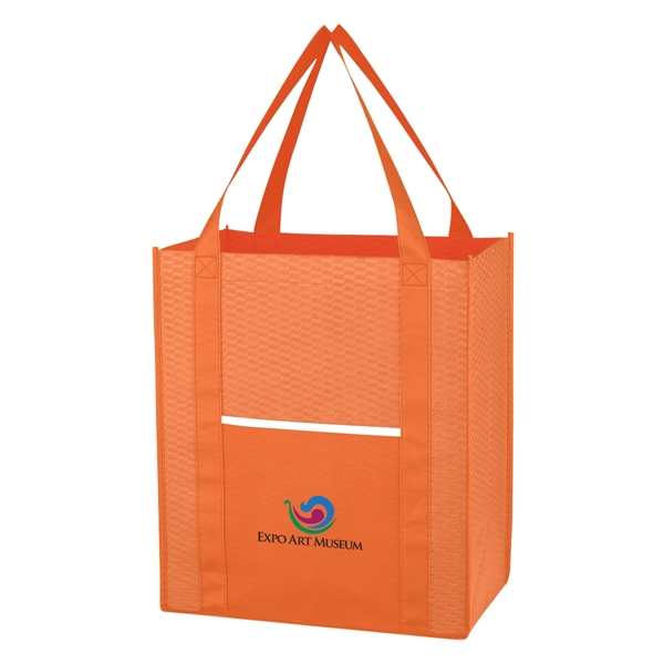 Non-Woven Wave Shopper Tote Bag - Non-Woven Wave Shopper Tote Bag - Image 9 of 21