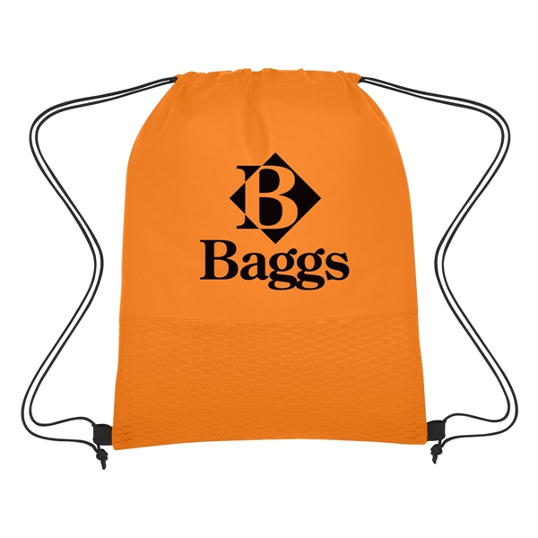 Wave Design Non-Woven Drawstring Bag - Wave Design Non-Woven Drawstring Bag - Image 5 of 24