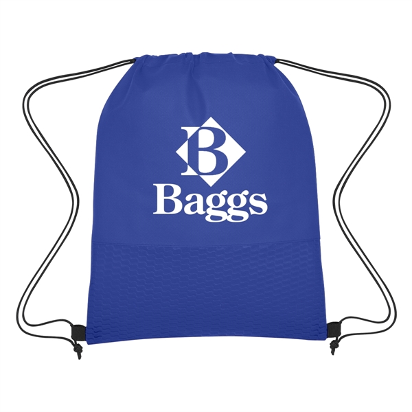 Wave Design Non-Woven Drawstring Bag - Wave Design Non-Woven Drawstring Bag - Image 6 of 24