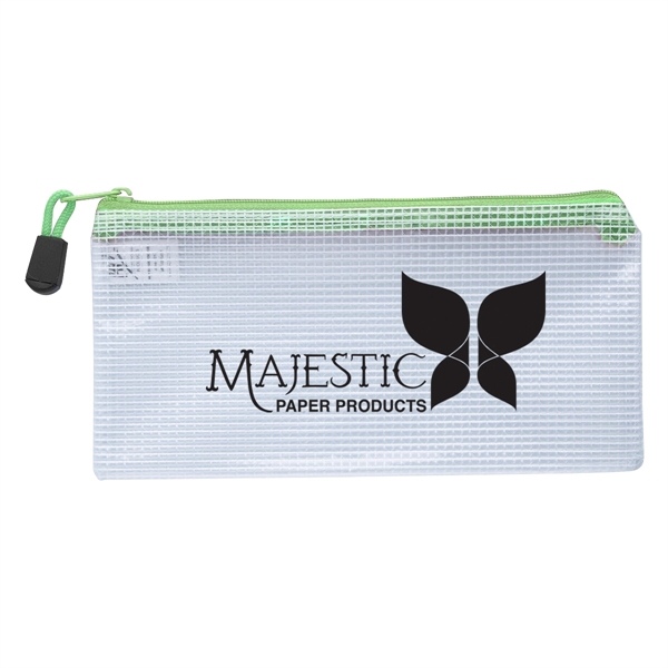 Clear Zippered Pencil Pouch - Clear Zippered Pencil Pouch - Image 3 of 8