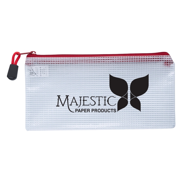 Clear Zippered Pencil Pouch - Clear Zippered Pencil Pouch - Image 5 of 8