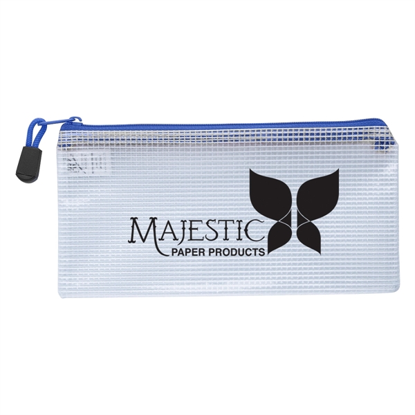 Clear Zippered Pencil Pouch - Clear Zippered Pencil Pouch - Image 7 of 8