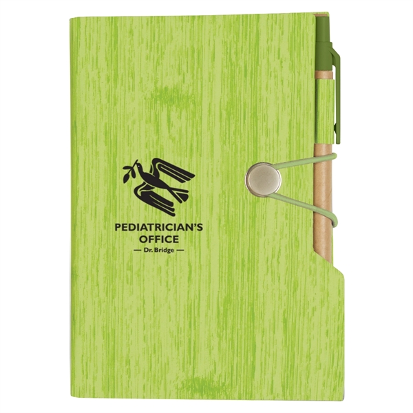 Woodgrain Look Notebook With Sticky Notes And Flags - Woodgrain Look Notebook With Sticky Notes And Flags - Image 10 of 14