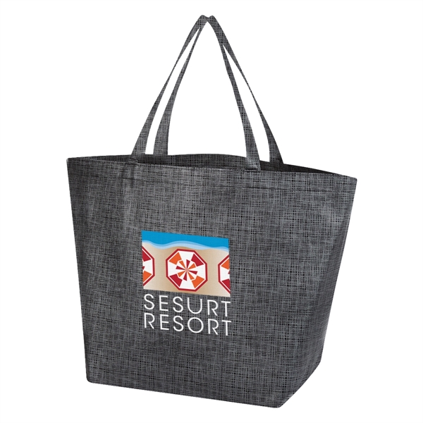 Crosshatch Non-Woven Tote Bag - Crosshatch Non-Woven Tote Bag - Image 1 of 18