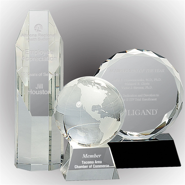 Corporate Crystal Awards Selection - Decorated in USA - Corporate Crystal Awards Selection - Decorated in USA - Image 0 of 5