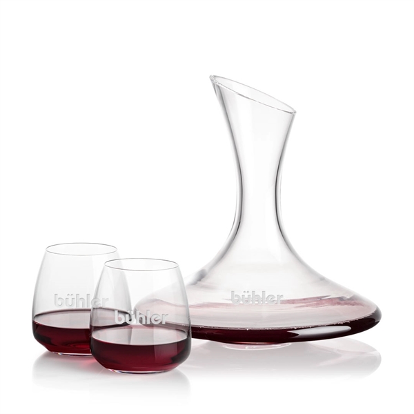 Madagascar Carafe & Hogarth Stemless Wine
