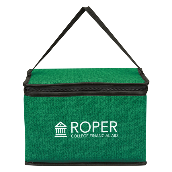 Heathered Non-Woven Cooler Lunch Bag - Heathered Non-Woven Cooler Lunch Bag - Image 2 of 13