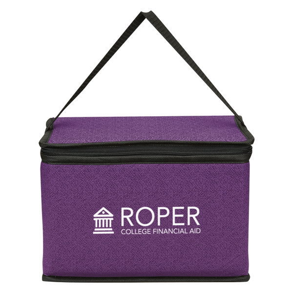 Heathered Non-Woven Cooler Lunch Bag - Heathered Non-Woven Cooler Lunch Bag - Image 4 of 13