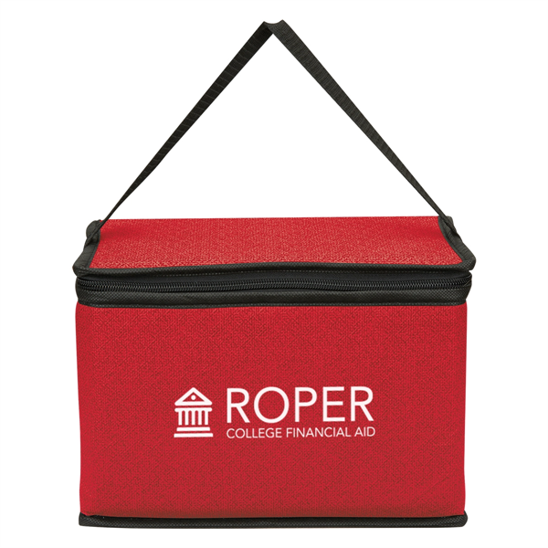 Heathered Non-Woven Cooler Lunch Bag - Heathered Non-Woven Cooler Lunch Bag - Image 5 of 13