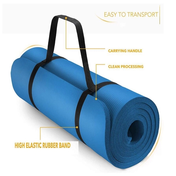 Non-Slip Yoga Mat with Carrying Strap - Non-Slip Yoga Mat with Carrying Strap - Image 1 of 5