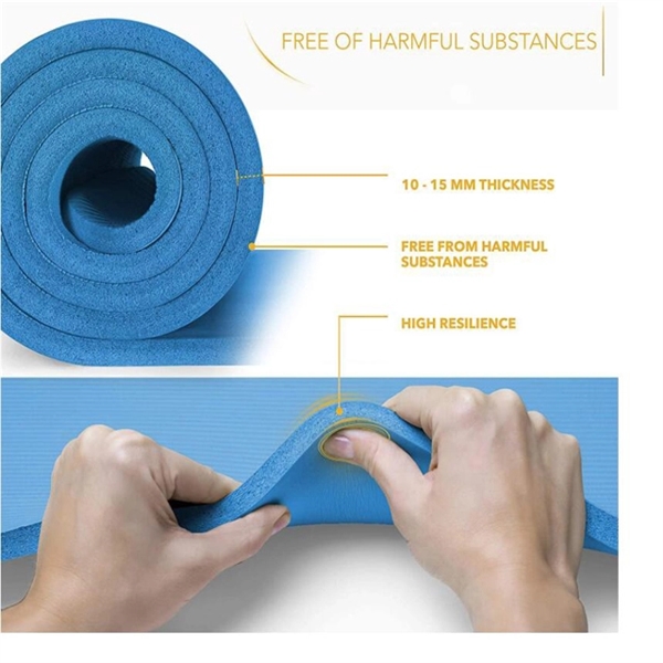 Non-Slip Yoga Mat with Carrying Strap - Non-Slip Yoga Mat with Carrying Strap - Image 3 of 5
