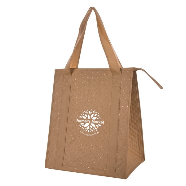 Dimples Non-Woven Cooler Tote Bag - Dimples Non-Woven Cooler Tote Bag - Image 3 of 27