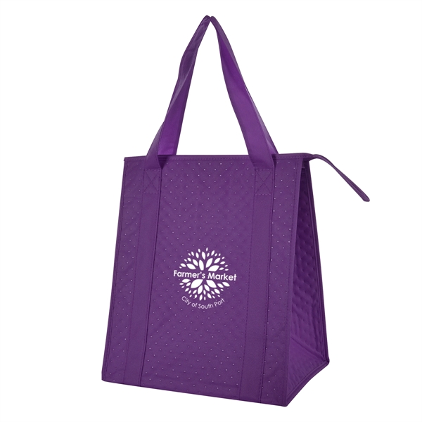 Dimples Non-Woven Cooler Tote Bag - Dimples Non-Woven Cooler Tote Bag - Image 6 of 27