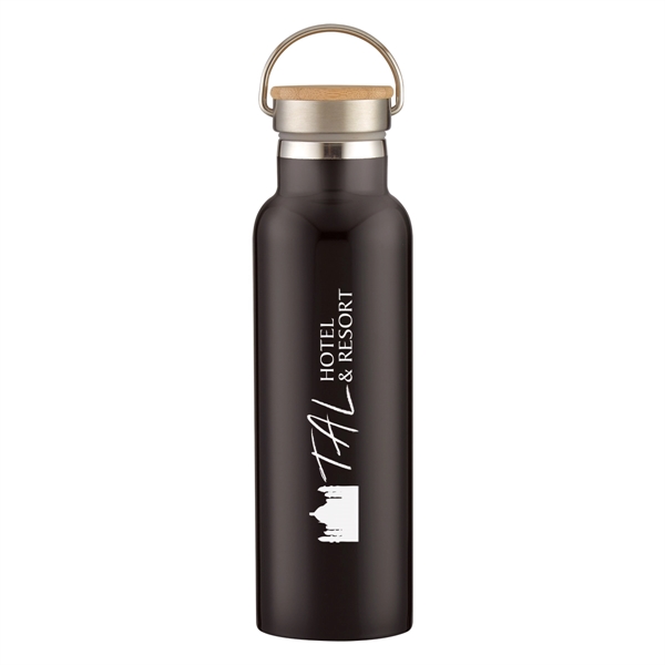 21 Oz. Tipton Recycled Stainless Steel Bottle With Bamboo...