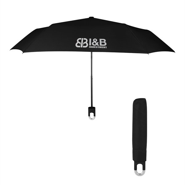 Custom 38" Arc Clipper Compact Telescopic Umbrella