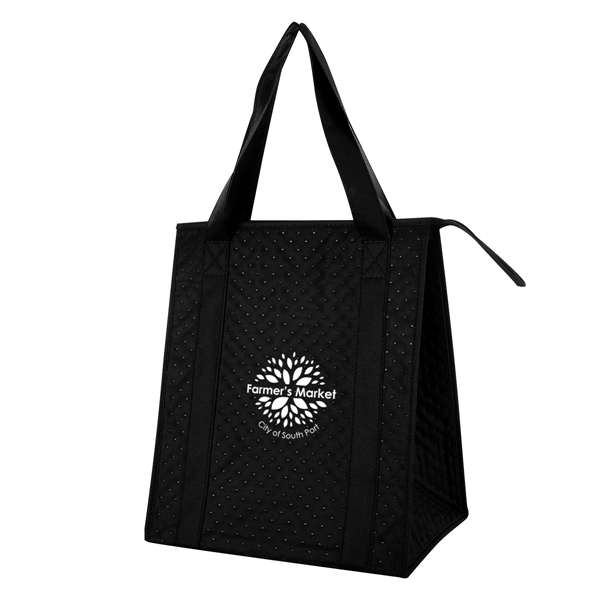 Custom Dimples Non-Woven Cooler Tote Bag